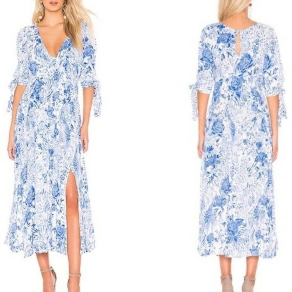 Free People Women’s Forever Always Midi Dress Blue